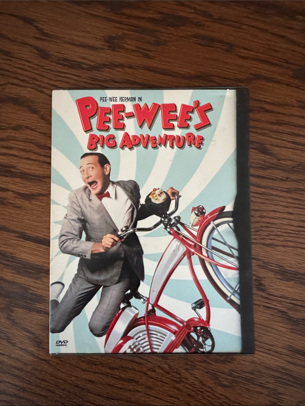 Pee-wee's Big Adventure DVD - Light Blue & Red Cover